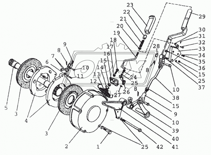 70-3507130 Рычаг ручного тормоза МТЗ РУП